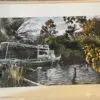 "Boat at MacComb Marina" Matted Print - Image 2